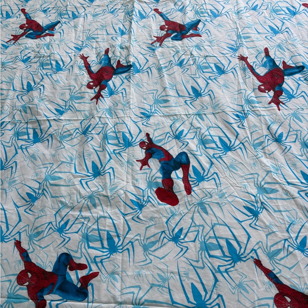 2007 Spider-Man 3 Themed Blue and Red Twin Flat Sheet